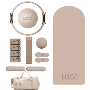 Fitness Set With PU Rubber Oval Arch Yoga Mat Silicone Bars Ankle Weights and Wrist Weights