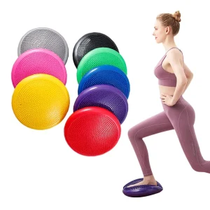 Fitness Yoga Balance Pad Foot Massage Wobble Cushion with Hand Pump