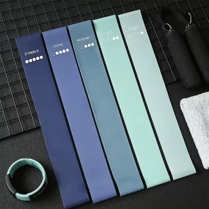 Fitness Yoga Mini Loop Bands Custom Logo Printed Thick Latex Resistance Set for Leg and Home Workout
