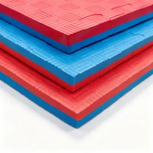 Five Line EVA Exercise Mat 100x100cm Non-Slip Waterproof Shock-Absorbing Gym Floor Tiles Interlocking