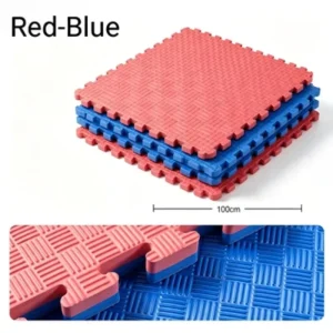 Five Line EVA Floor Tiles 100x100cm Non Slip Waterproof Shock Proof Gym Mat Interlocking Factory