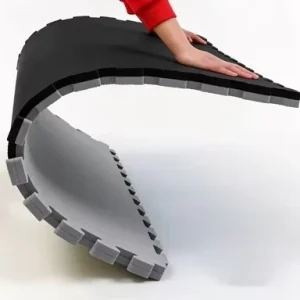 Five Line EVA Foam Gym Floor Mat 100x100cm Waterproof Shock Proof Non Slip Interlocking Tiles Factory Direct