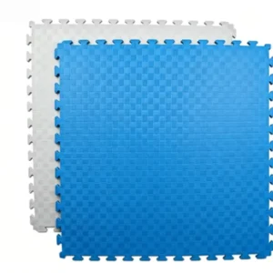 Five-Line EVA Foam Mat, 100x100cm, Non-Skid Grip Backing, Shockproof Gym Flooring Tiles, Factory