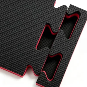 Five Line EVA Foam Mat 100x100cm Non Slip Shock Absorbing Waterproof Gym Floor Tiles Interlocking High Density Factory