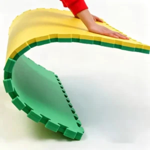 Five Line EVA Foam Mat 100x100cm Non Slip Waterproof Shock Absorbing Gym Floor Mat Interlocking High Density OEM
