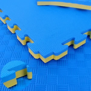 Five Line EVA Foam Mat 100x100cm Waterproof Shock Absorption Non Slip Gym Flooring Tiles High Density Factory Direct