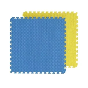 Five Line Pattern EVA Foam Mat 100x100cm Non-Slip Thick Shock-Absorption Interlocking Gym Floor Mat Factory Direct