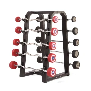 Fixed PU Small Barbell Straight and Curl Bar Deadlift Weight Training Home and Commercial Gym Use