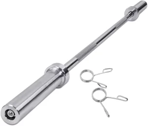 Fixed Steel Powerlifting Barbell with Black or Silvery Finish, Customizable Weight