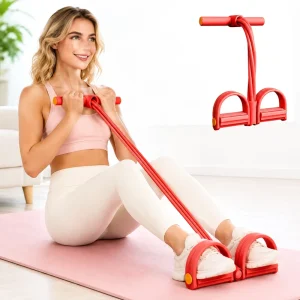 Flat Resistance Bands with Handles for Full-Body Workouts