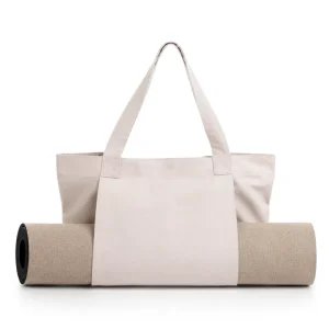 Flax Fiber Non-Slip Shock-Absorbing Yoga Mat 183x61cm 5mm Thick for Home Gym, Studio, and Pilates