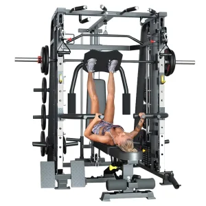 Flying Bird Comprehensive Training Device Steel Squat Rack Smith Machine for Home Commercial Use
