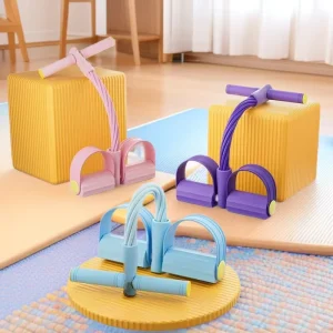 Foam Pedal Pull Resistance Band for Abdomen Waist Arm and Leg Exercise