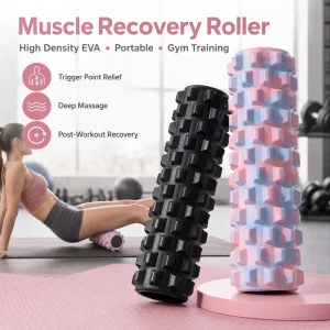 Foam Roller for Deep Muscle Massage, Yoga, Fitness, and Recovery