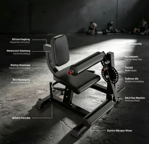 Foldable 2-in-1 Leg Curl and Extension Machine Portable Adjustable Plate-Loaded for Home