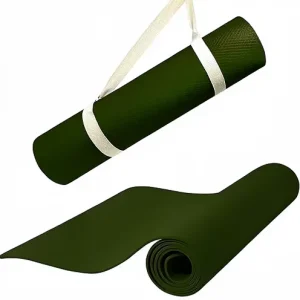 Foldable 4mm EVA Non-Slip Yoga Mat with Carrying Strap for Outdoor Camping, Home Gym, Fitness, and Kids Nap