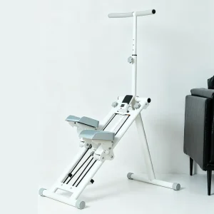 Foldable ABS and Steel Stair Climber with Handlebar Resistance for Home Use