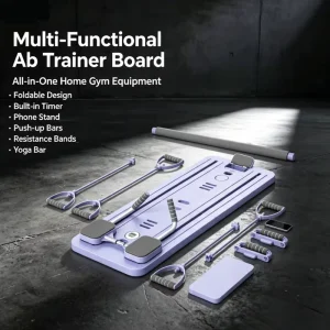 Foldable Abdominal Trainer Board with Accessories
