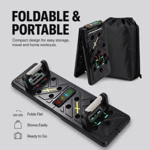 Foldable Adjustable Push-Up Board Set for Leg Pull Training
