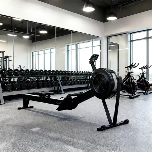 Foldable Air Resistance Rowing Machine Indoor Cardio Fitness Rower with Digital LCD Monitor Home Gym