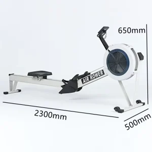 Foldable Air Rower Gym Equipment Commercial Home Use Rowing Machine Adjustable Air Resistance Lightweight Cardio Rower