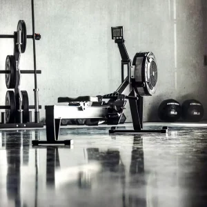 Foldable Air Rower Rowing Machine for Commercial and Home Gym Use