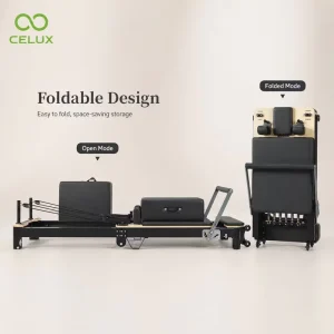 Foldable Aluminum Alloy Pilates Reformer for Yoga Studio and Home Use