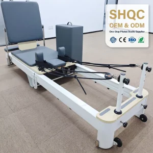 Foldable Aluminum Pilates Reformer Machine Portable Core Trainer for Home Studio