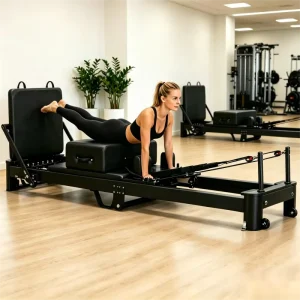 Foldable Aluminum Pilates Reformer Machine for Commercial Use