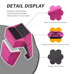 Foldable Balance Beam for Kids Nonslip Rubber Bottom Gymnastics Balance Beam Training Fitness Exercise