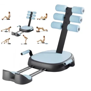 Foldable Customizable Multi-Function Abdominal Muscle Trainer for Indoor Sports