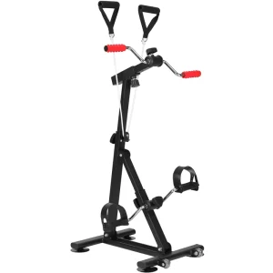 Foldable Dual Bike Mini Pedal Exerciser for Arm and Leg Rehabilitation