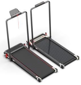 Foldable Electric Treadmill Walking Pad Double Sided Vibration Massage Remote Control 110kg Capacity 1-12kmh Home Gym