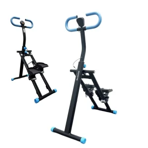 Foldable Full Body Exercise Stair Stepper Aerobic Stair Climber Home Vertical 150KG Capacity Adjustable Display 1 Year