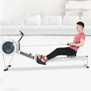 Foldable Indoor Air Rower with Aluminum Alloy Frame and 10 Gears