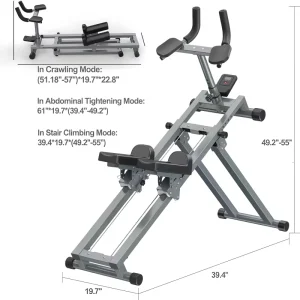 Foldable Indoor Metal Mountain Climbing Fitness Equipment