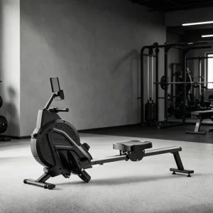 Foldable Indoor Rowing Trainer Variable Resistance Compact Full-Body Fitness Equipment