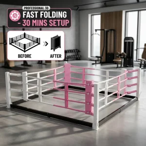 Foldable MMA Boxing Ring for Gym with 30-Minute Setup and 4m, 5m, 8m Custom Sizes