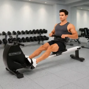Foldable Magnetic Resistance Rowing Machine, Full-Body Workout, LCD Monitor, Home Gym Use