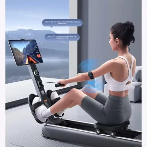 Foldable Magnetic-Resistance Rowing Machine with Self-Generating Power