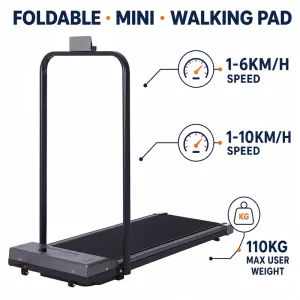 Foldable Mini Treadmill with LED Display Electric Home Workout Cardio Exercise Machine Walking Pad