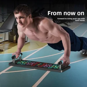 Foldable Multifunctional Polypropylene Push Up Board Home Use Chest Muscle Exercise Training Resistance Band