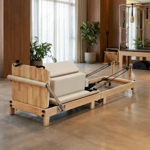 Foldable Oak Wood Pilates Reformer