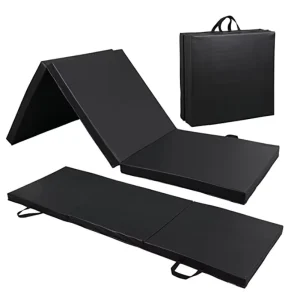 Foldable PVC Women’s Gymnastics and Yoga Exercise Mat, 4/5mm Thick