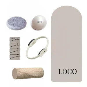 Foldable Pilates Exercise Set, Silicone, Iron, Rubber, PVC, Eco-Friendly