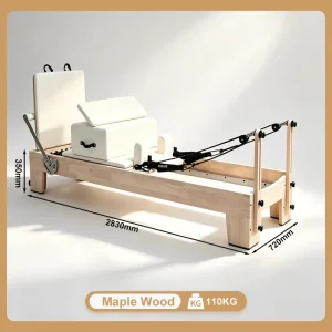 Foldable Pilates Reformer Machine for Home Gym or Commercial Use