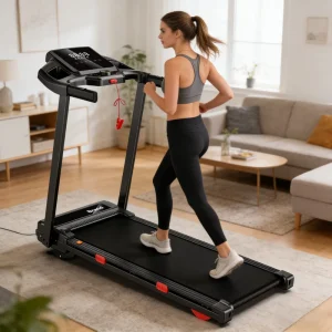Foldable Portable Electric Treadmill 15% Auto Incline LCD Display 2.0HP Motor 120kg Steel Home Fitness Exercise Machine