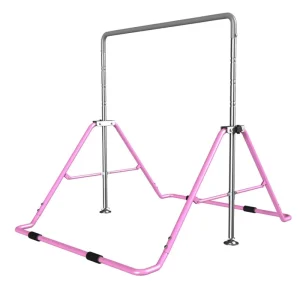 Foldable Portable Gymnastics Horizontal Bar, Adjustable Height, Home Use