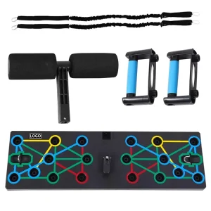 Foldable Push-Up Bar and Rack Board for Sit-Up Training