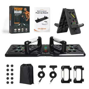Foldable Push up Board Multi Function Push up Bar Push up Handles for Floor Push up Strength Training Equipment
